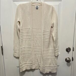 Old Navy Cream Textured Cardigan